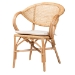bali & pari Varick Modern Bohemian Natural Brown Finished Rattan Dining Chair - BSORCN001-Rattan-DC
