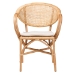 bali & pari Varick Modern Bohemian Natural Brown Finished Rattan Dining Chair - BSORCN001-Rattan-DC