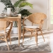 bali & pari Varick Modern Bohemian Natural Brown Finished Rattan Dining Chair - BSORCN001-Rattan-DC
