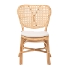 bali & pari Nadira Modern Bohemian Natural Brown Finished Rattan Dining Chair - BSORCN003-Rattan-DC