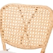 bali & pari Nadira Modern Bohemian Natural Brown Finished Rattan Dining Chair - BSORCN003-Rattan-DC