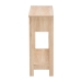Baxton Studio Sebille Mid-Century Modern Light Brown Finished Wood 2-Drawer Console Table with Natural Rattan - BSOLC21020907-Rattan-2DW-Console Table