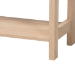 Baxton Studio Sebille Mid-Century Modern Light Brown Finished Wood 2-Drawer Console Table with Natural Rattan - BSOLC21020907-Rattan-2DW-Console Table