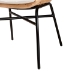 bali & pari Caelia Modern Bohemian Natural Brown Rattan and Black Metal Chair - BSORMC033-Rattan-DC