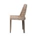 bali & pari Magy Modern Bohemian Grey Rattan and Natural Brown Finished Wood Dining Chair - BSOMagy-Grey Natural-DC