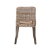 bali & pari Magy Modern Bohemian Grey Rattan and Natural Brown Finished Wood Dining Chair - BSOMagy-Grey Natural-DC