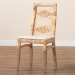 bali & pari Poltak Modern Bohemian Natural Brown Rattan Dining Chair - BSOPoltak-Rattan-DC