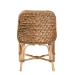 bali & pari Kyle Modern Bohemian Natural Brown Woven Rattan Dining Side Chair With Cushion - BSOKyle-Rattan-DC-No Arm