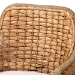 bali & pari Kyle Modern Bohemian Natural Brown Woven Rattan Dining Arm Chair with Cushion - BSOKyle-Rattan-DC-Arm