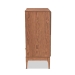 Baxton Studio Ramiel Mid-Century Modern Ash Walnut Finished Wood and Rattan 1-Drawer Sideboard - BSOMG9005-Ash Walnut/Rattan-Sideboard