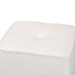 Baxton Studio Isaiah Modern and Contemporary Ivory Boucle Upholstered Ottoman - BSO1709A-Beige-Ottoman