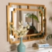 Baxton Studio Dayana Modern and Contemporary Antique Gold Finished Wood Accent Wall Mirror - BSORXW-8460