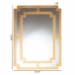 Baxton Studio Dayana Modern and Contemporary Antique Gold Finished Wood Accent Wall Mirror - BSORXW-8460
