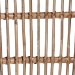 bali & pari Kim Modern Bohemian White Fabric and Natural Brown Rattan Dining Chair - BSOKim-Natural Rattan-DC