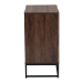 Baxton Studio Sadia Modern Walnut Brown Finished Wood Storage Cabinet - BSOLCF20211282-Walnut-Cabinet