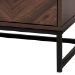 Baxton Studio Sadia Modern Walnut Brown Finished Wood Storage Cabinet - BSOLCF20211282-Walnut-Cabinet