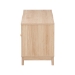 Baxton Studio Elsbeth Mid-Century Modern Light Brown Finished Wood and Natural Rattan 2-Door TV Stand - BSOLC22040702-Rattan-TV Stand