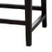 bali & pari Alise Modern Bohemian Dark Brown Mahogany Wood and Seagrass Dining Chair - BSOAlise-Mahogany-Cushion-DC