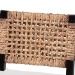 bali & pari Alise Modern Bohemian Dark Brown Mahogany Wood and Seagrass Counter Stool - BSOAlise-Mahogany-Cushion-CS