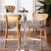 Baxton Studio Dannell Mid-Century Modern Grey Fabric and Natural Oak Finished Wood 2-Piece Counter Stool Set - BSOCS003P-Natural Oak/Light Grey-PC-2PK