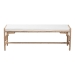 bali & pari Nasim Modern Bohemian Natural Jute and Metal Accent Bench - BSOF232-FT2-Seagrass-Bench