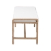 bali & pari Nasim Modern Bohemian Natural Jute and Metal Accent Bench - BSOF232-FT2-Seagrass-Bench