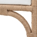bali & pari Nasim Modern Bohemian Natural Jute and Metal Accent Bench - BSOF232-FT2-Seagrass-Bench