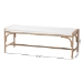 bali & pari Nasim Modern Bohemian Natural Jute and Metal Accent Bench - BSOF232-FT2-Seagrass-Bench