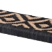 bali & pari Prunella Modern Bohemian Two-Tone Navy Blue and Natural Brown Jute and Acacia Wood Accent Bench - BSOF232-FT23-Navy Blue/Brown Diamond Pattern-Bench