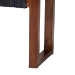 bali & pari Prunella Modern Bohemian Two-Tone Navy Blue and Natural Brown Jute and Acacia Wood Accent Bench - BSOF232-FT23-Navy Blue/Brown Diamond Pattern-Bench