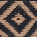 bali & pari Prunella Modern Bohemian Two-Tone Navy Blue and Natural Brown Jute and Acacia Wood Accent Bench - BSOF232-FT23-Navy Blue/Brown Diamond Pattern-Bench