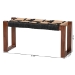 bali & pari Jerilyn Modern Bohemian Two-Tone Navy Blue and Natura Brown Jute and Acacia Wood Accent Bench - BSOF232-FT23-Navy Blue/Brown Triangle Pattern-Bench