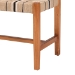 bali & pari Prita Bohemian Paper Loom and Natural Mahogany Wood Dining Bench - BSOBNCH-1-Wood/Brown-Bench