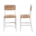 bali & pari Talli Bohemian Paper Loom and White Mahogany Wood 2-Piece Counter Stool Set - BSOCCP-02-Wood/White-CS