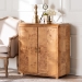 bali & pari Valora Modern and Contemporary Natural Mappa Real Burl Wood 2-Door Console Cabinet - BSOSVN-1308B-Natural Burl-Nebu-2DR-Cabinet