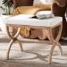 bali & pari Maliyah Japandi Natural Jute Ottoman - BSOF242-FT21-Ottoman