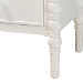 Baxton Studio Malinda Classic White Wood 2-Drawer End Table with Spindle Legs - BSOJY24A172-Off White/Wooden-End Table