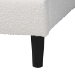 Baxton Studio Dalton Boucle Upholstered Platform Bed - Soft Fabric Queen Size Bed Frame with Headboard, Minimalist Design, Cream - BSOBBT61318-Cream Boucle-Queen