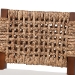 bali & pari Alise Handwoven Seagrass Bar Stool with Mahogany Wood Frame - Bar -Height Chair with Woven Back and Seat for Kitchen Island or Home Bar, Earthy Brown - BSOAlise-Mahogany-Brown-Cushion-BS