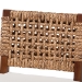 bali & pari Alise Handwoven Seagrass Counter Stool with Mahogany Wood Frame - Counter-Height Chair with Woven Back and Seat for Kitchen Island or Home Bar, Earthy Brown - BSOAlise-Mahogany-Brown-Cushion-CS