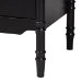 Baxton Studio Marisela Black Wood Chest of Drawers with Gold Handles - 4-Drawer Vertical Storage Dresser with Bamboo-Inspired Legs, Modern Transitional Accent Furniture for Bedroom or Guest Room - BSOMG9014-Black 9990-4DW-Chest