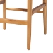 bali & pari Fika Counter Stool with Woven Seagrass Seat - Handwoven Wicker Stool with Arms and Wishbone Backrest, Boho Coastal Seating for Kitchen Island or Dining Counter - BSOFika-Natural Wood/Abaca White Weaving-CS