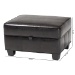 Baxton Studio Agustus Brown Leather Storage Ottoman - BSOA-136-001-Ottoman