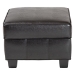Baxton Studio Agustus Brown Leather Storage Ottoman - BSOA-136-001-Ottoman