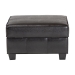 Baxton Studio Agustus Brown Leather Storage Ottoman - BSOA-136-001-Ottoman