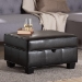 Baxton Studio Agustus Brown Leather Storage Ottoman - BSOA-136-001-Ottoman