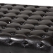 Baxton Studio Pemberly Dark Brown Bonded Leather Square Ottoman - BSOTA1235-Dark Brown