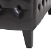 Baxton Studio Pemberly Dark Brown Bonded Leather Square Ottoman - BSOTA1235-Dark Brown