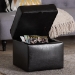 Baxton Studio Sydney Brown Modern Ottoman - Storage Ottoman - BSOXB-01-dark brown