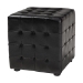 Baxton Studio Siskal Black Modern Cube Ottoman (Set of 2) - BSOBH-5589-BLACK-OTTO